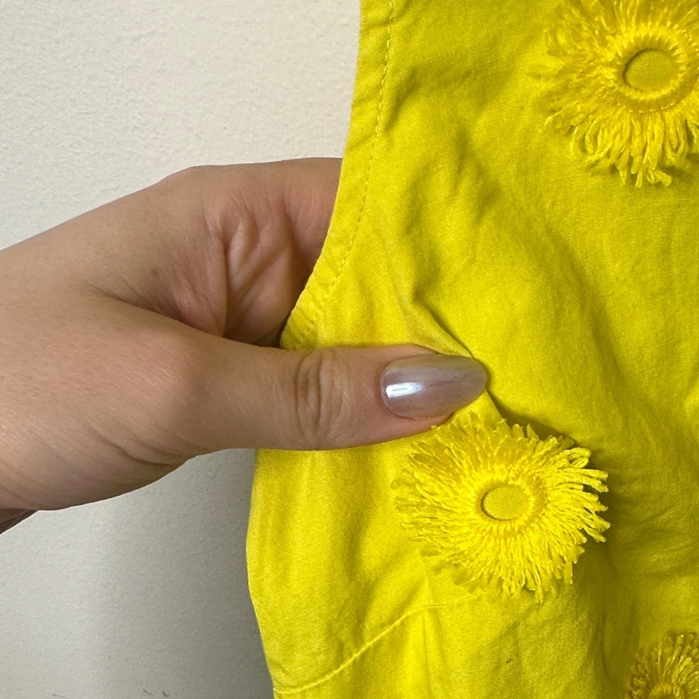 Talbots Yellow Ruffle-Trim Dandelion Tank Top - Picture 5 of 6